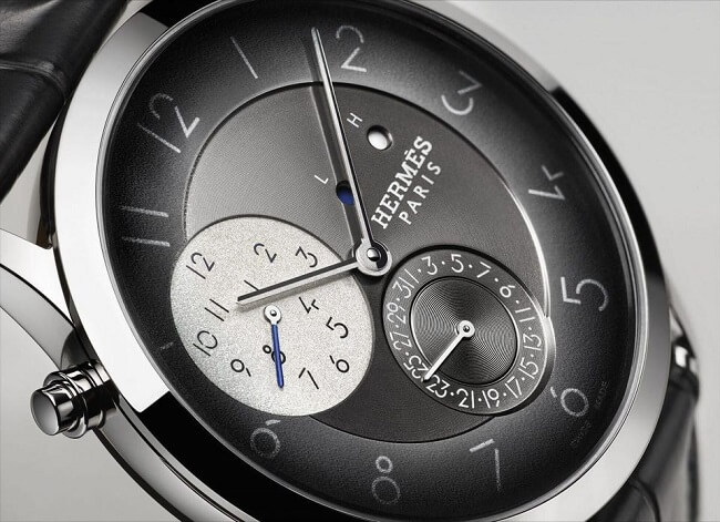 Mặt kính đồng hồ của Hermes được làm từ kính Sapphire cao cấp