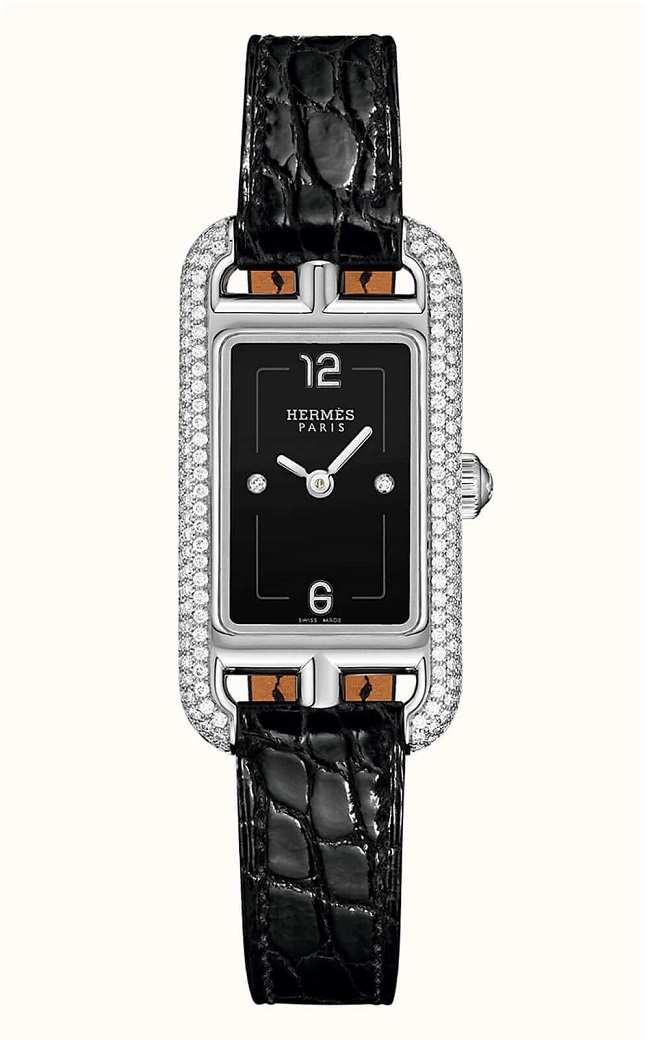 Hermes Nantucket Serti Joaillier Watch